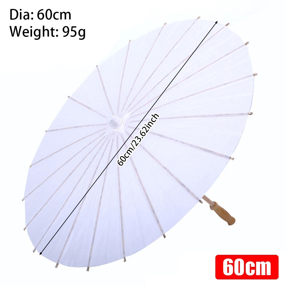 Photography Umbrella - 1Pcs 20/30/40/60cm Paper Umbrella Colored Long-handle