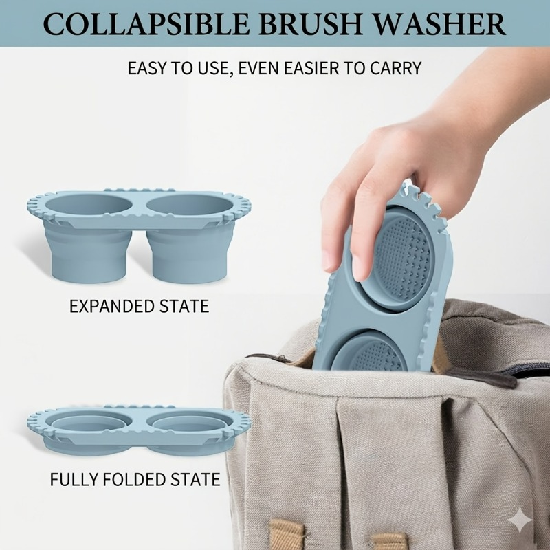 Photography Technique - Foldable Dual-Chamber Paint Brush Washer with