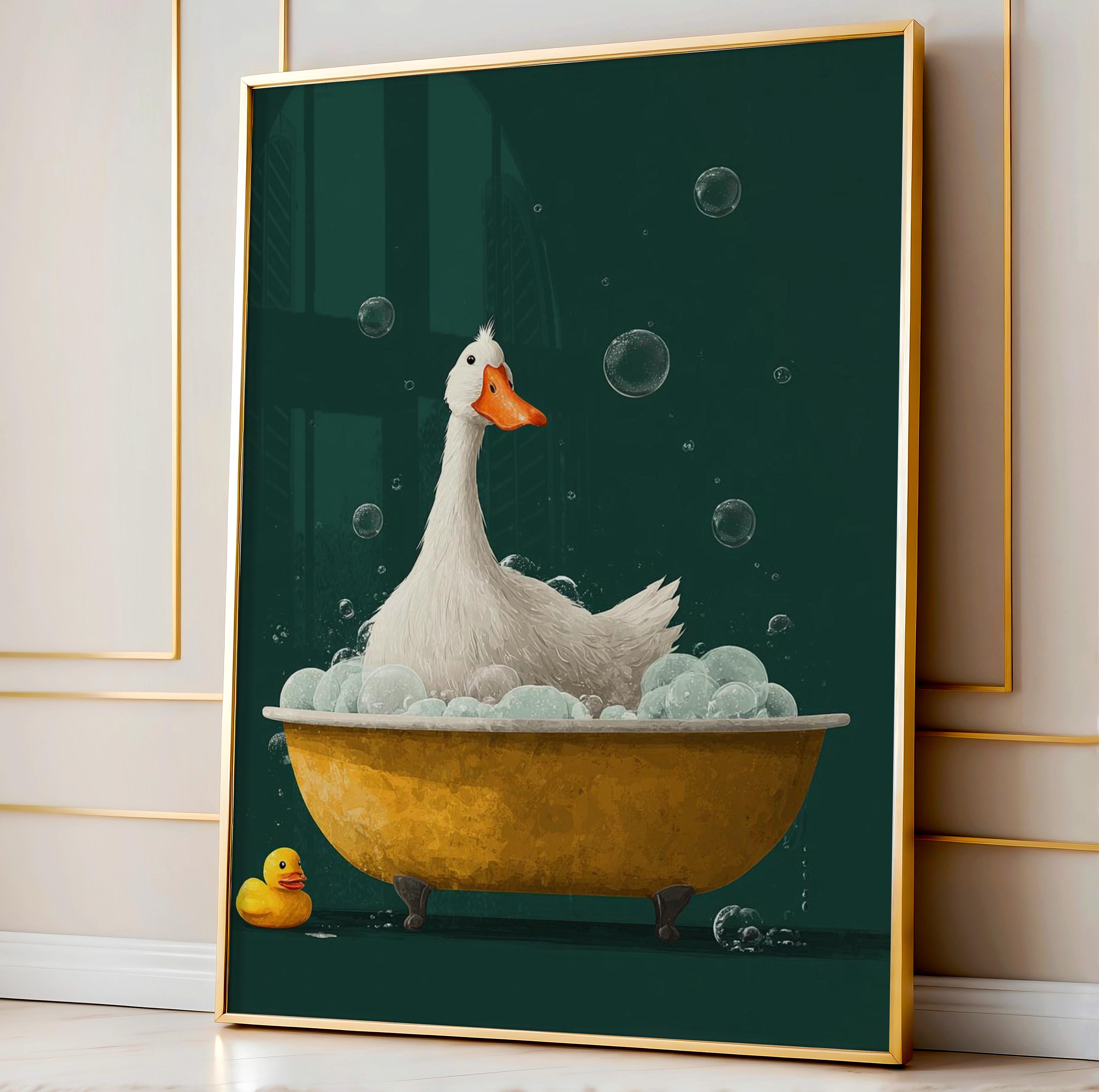 Photography Technique - (2D canvas painting) Cute Cartoon Goose