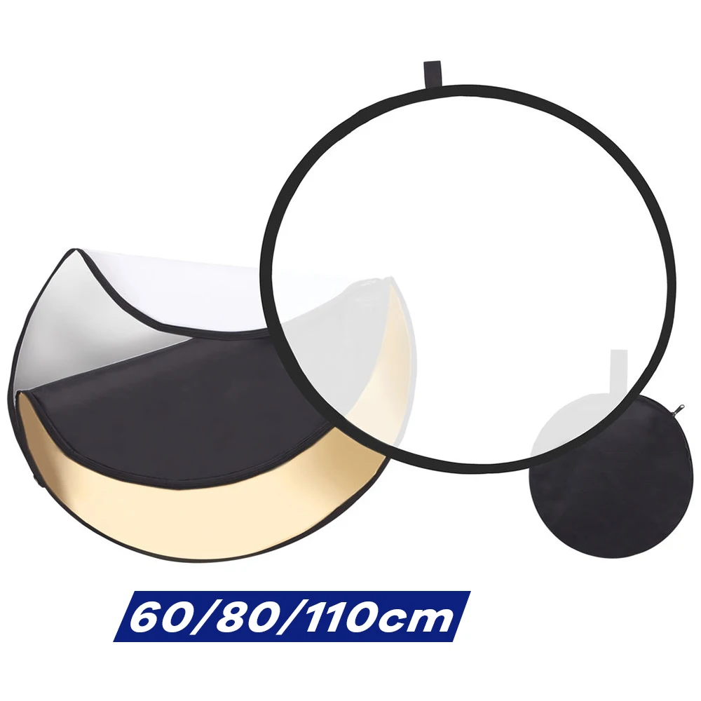 Reflector 5 In 1 - 60/80/110cm 5-in-1 Collapsible Circular Reflector Disc