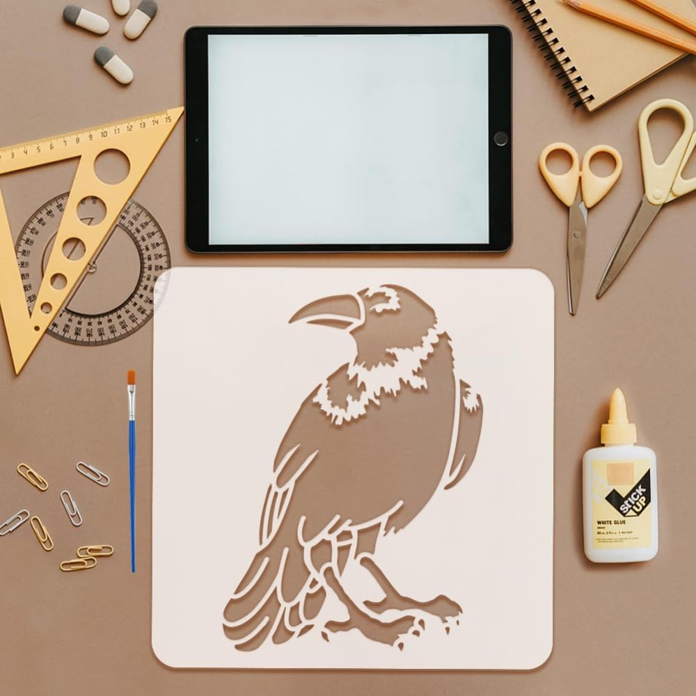 4PCS Flying Crow Stencil for P - Photography Technique review and price
