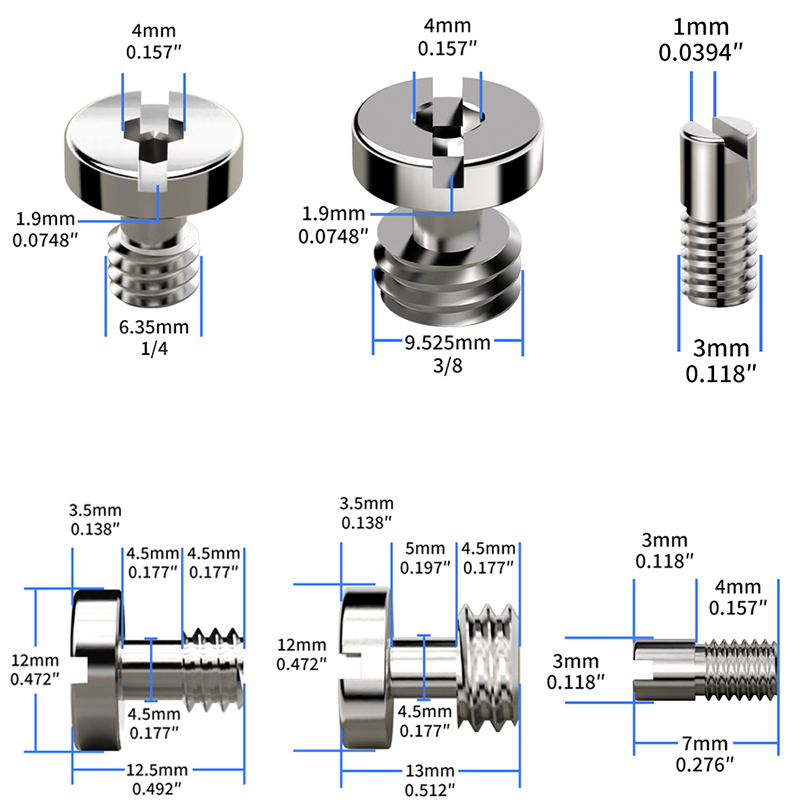 DSLR Camera Screw 1/4