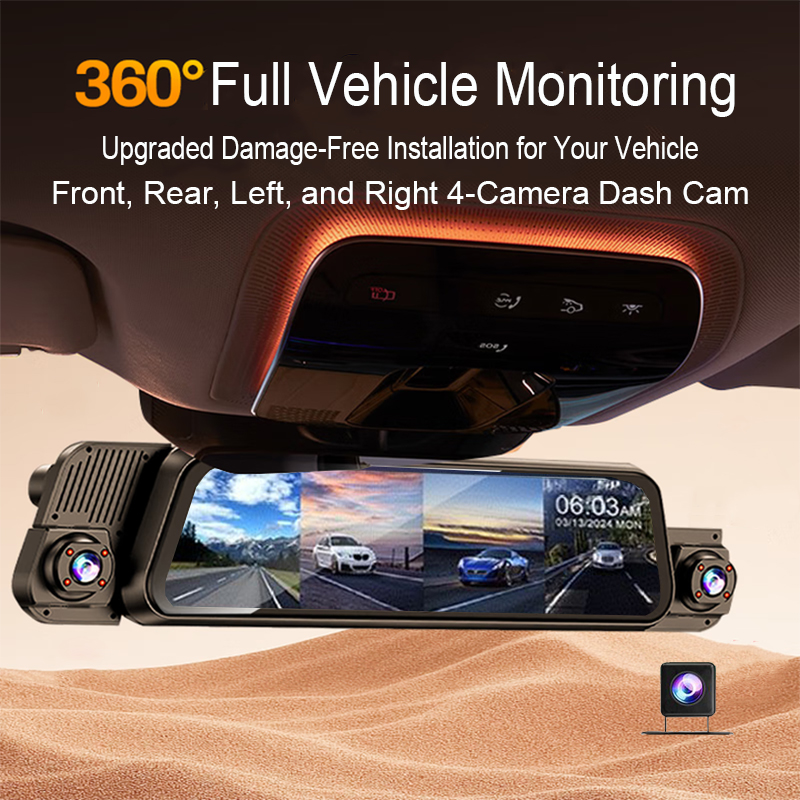 Streaming Dash Cam 4 Lens Full - Timelapse Controller review and price