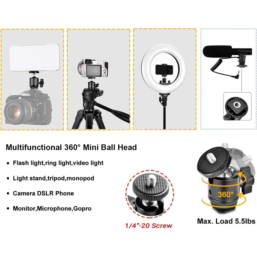 ERIKOLE Super Clamp with 360°  - Fluid Head Tripod review and price