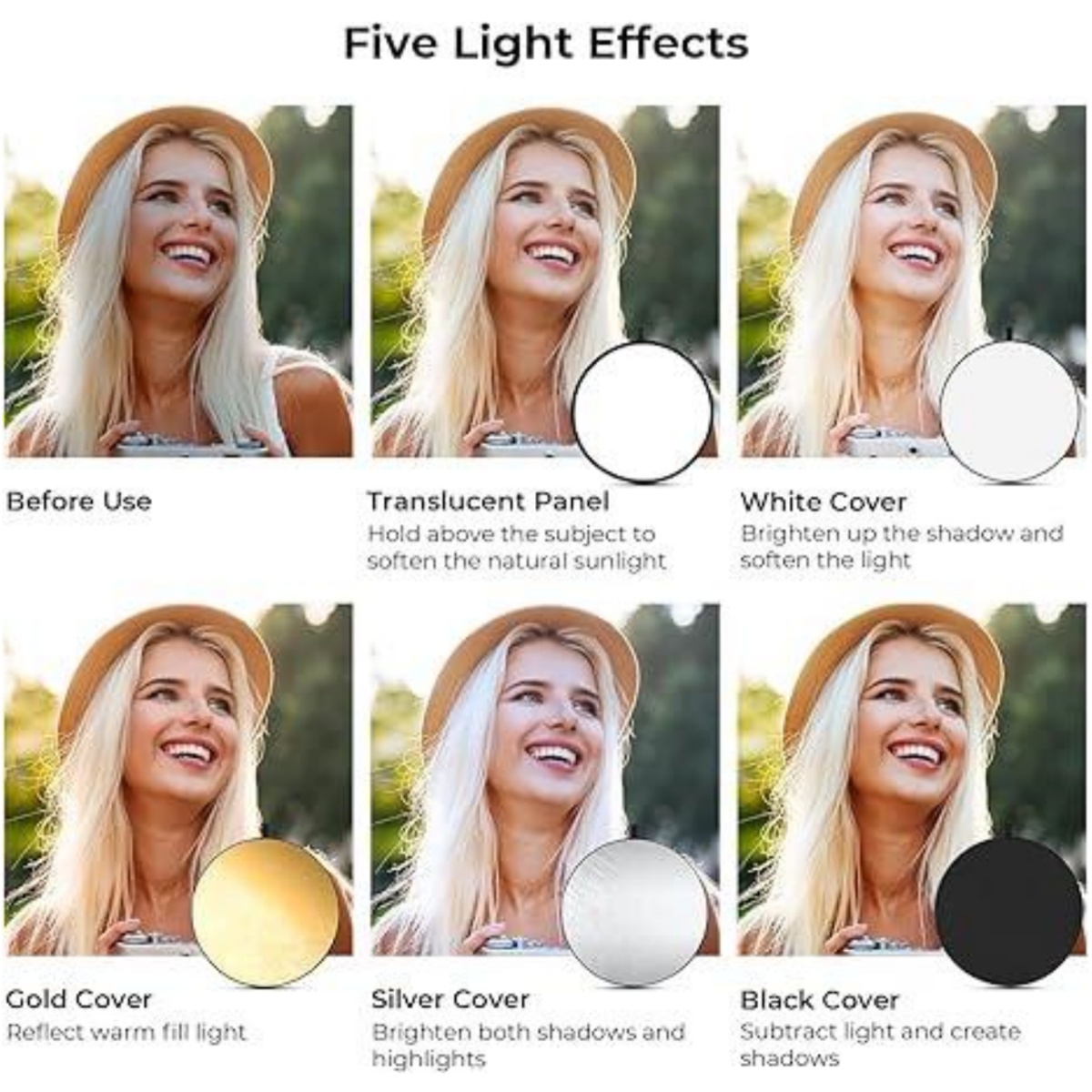 HUANYINGBJB Portable 5 in 1 Ph - Reflector 5 In 1 review and price