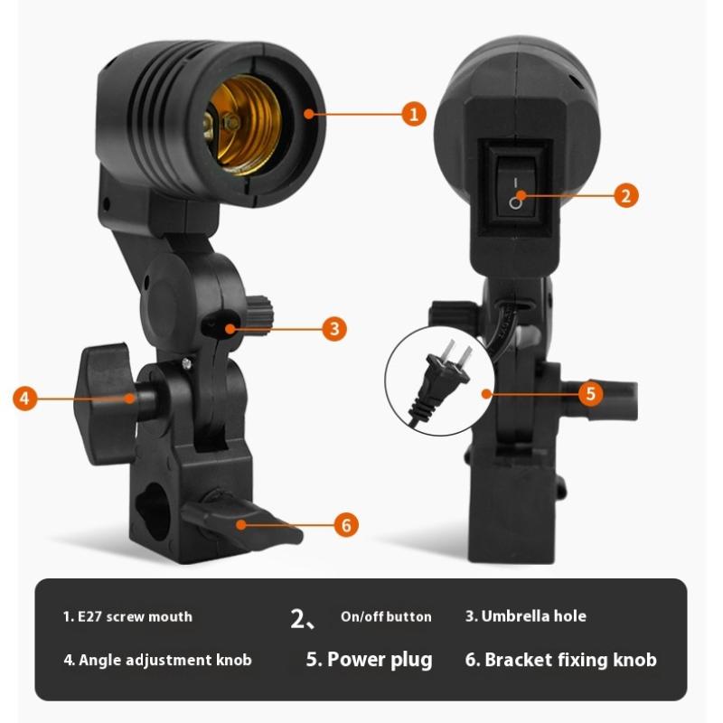 Black 1.8M Cable Cord E27 Sock - Photography Umbrella Lights review and price