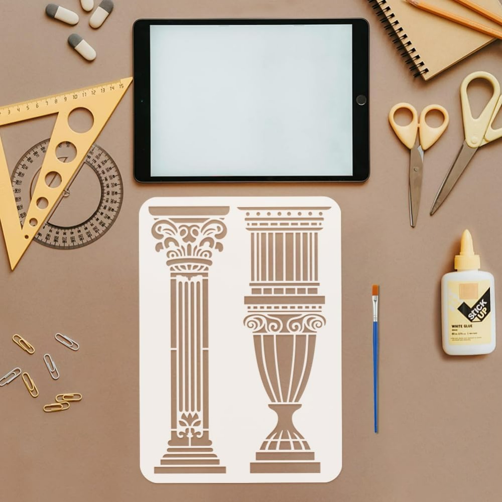 6 PCS Roman Column Stencils fo - Photography Technique review and price
