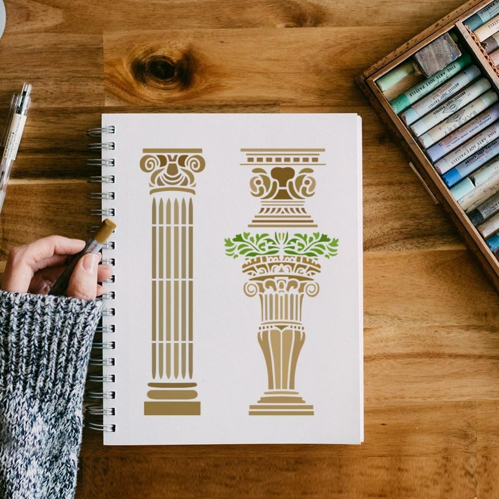 6 PCS Roman Column Stencils fo - Photography Technique review and price