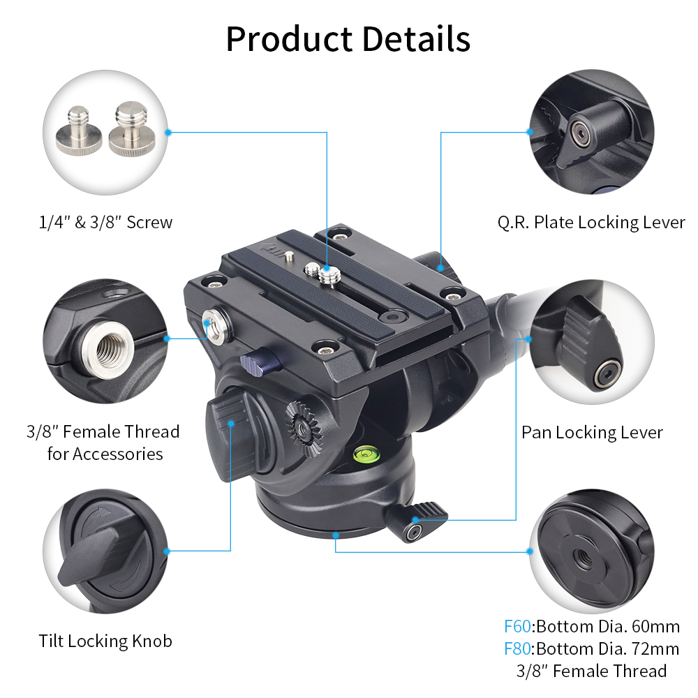 INNOREL F60/F80 Video Fluid He - Fluid Head Tripod review and price