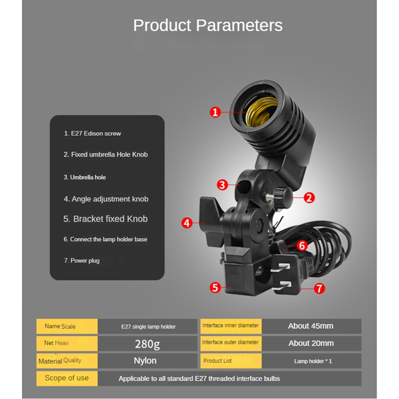 Light Lamp Photo Studio E27 AC - Photography Umbrella Lights review and price