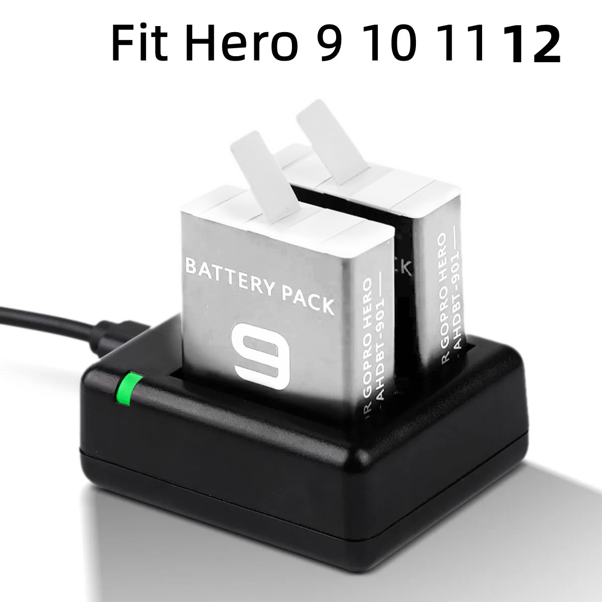 Go Pro 12 Dual Battery Charger - Gopro Action Camera Hero 11 Black review and price