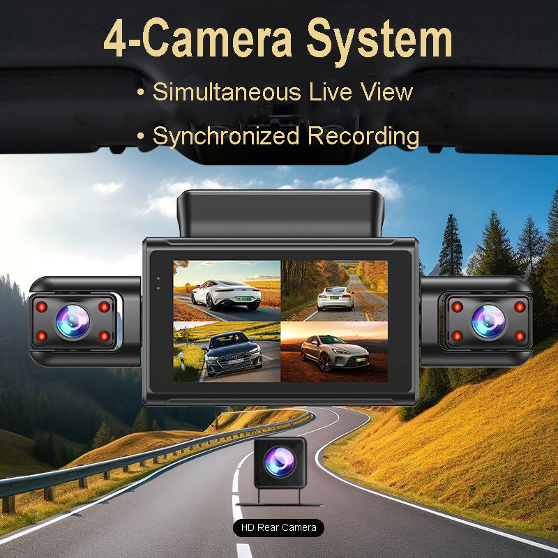 4K 4CH Hidden Car DVR with APP - Timelapse Controller review and price