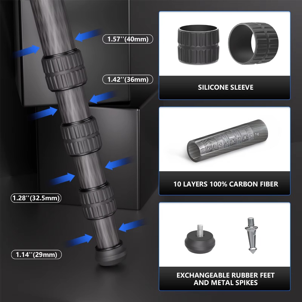 WEYLLAN LX9 Carbon Fiber Tripo - Camera Tripod Carbon review and price