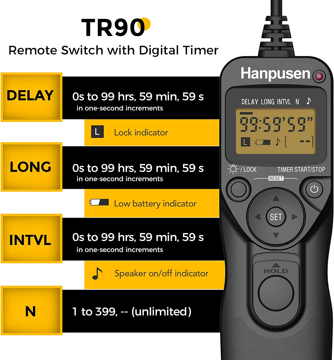 Hanpusen TR90 Camera Time Laps - Timelapse Controller review and price