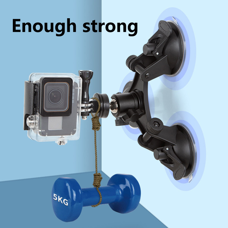 Strong Suction Cup Mount Holde - Fluid Head Tripod review and price