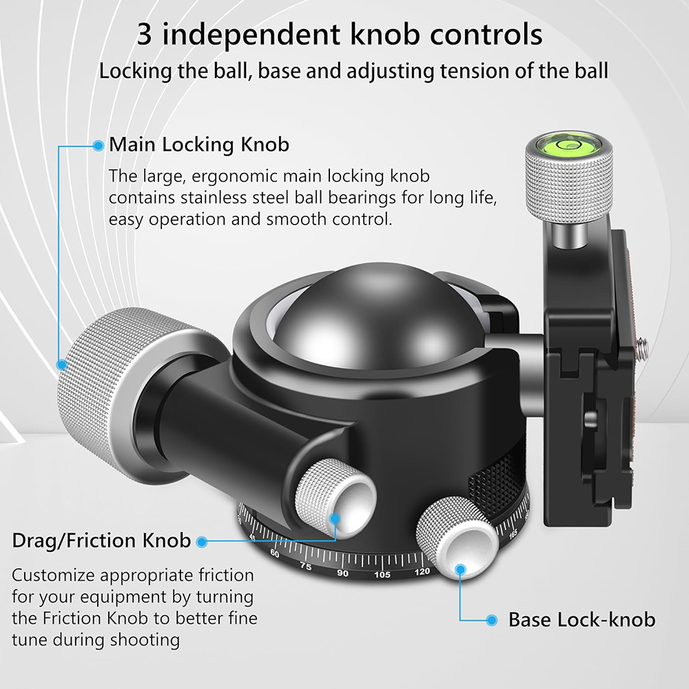 ARTCISE 44mm/55mm Low Profile  - Fluid Head Tripod review and price