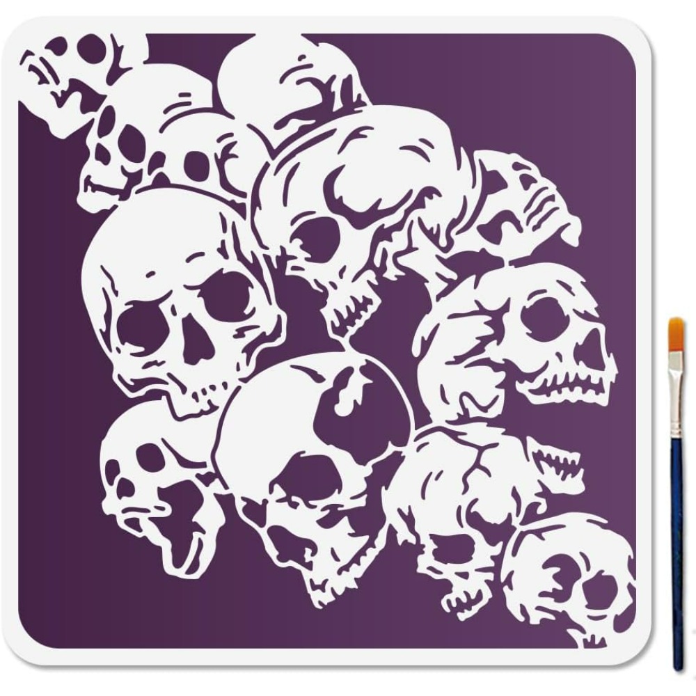 Skull Background Stencil Skull - Photography Technique review and price