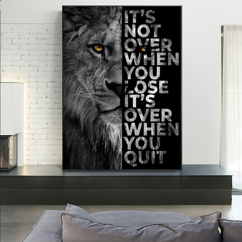 Wild Lion Letter Motivational  - Photography Types review and price