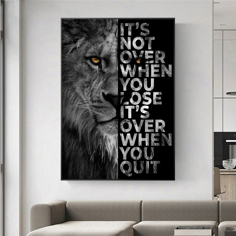 Wild Lion Letter Motivational  - Photography Types review and price