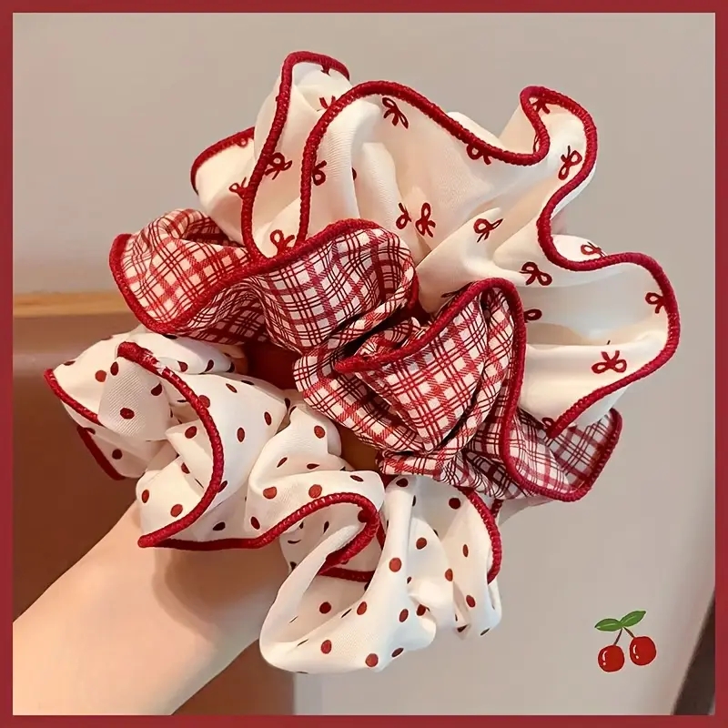 3 Pcs Sweet Red Dot Bowknot Pl - Photography Of The Year review and price