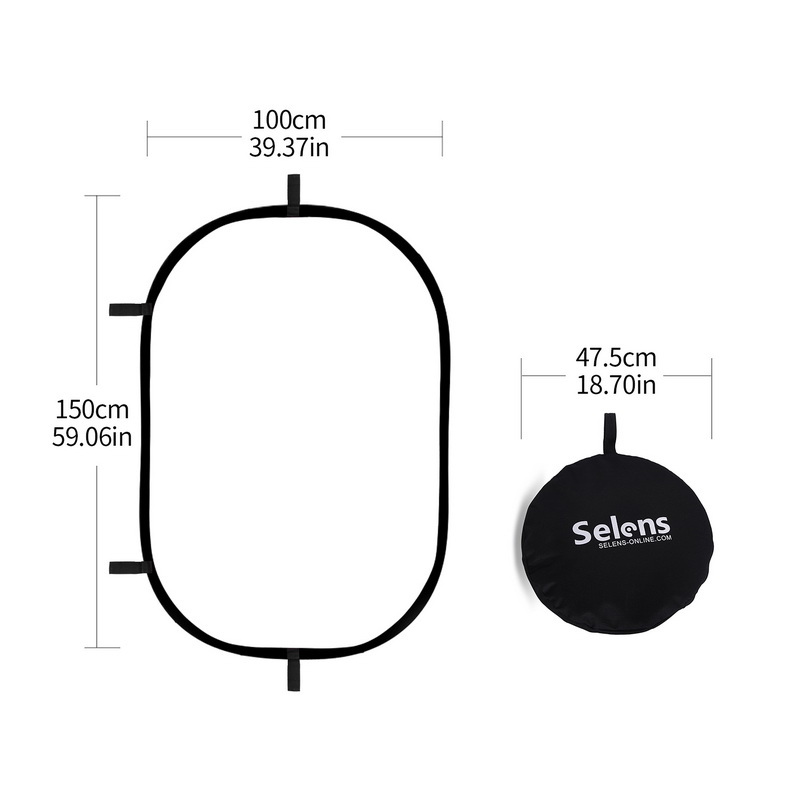 100X150CM Foldable Oval Reflec - Reflector 5 In 1 review and price