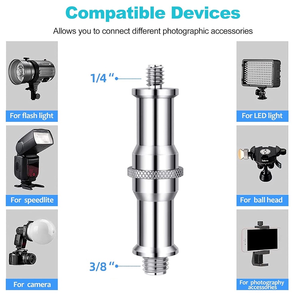 Selens 3 Pcs Standard 3/8 to 1 - Fluid Head Tripod review and price