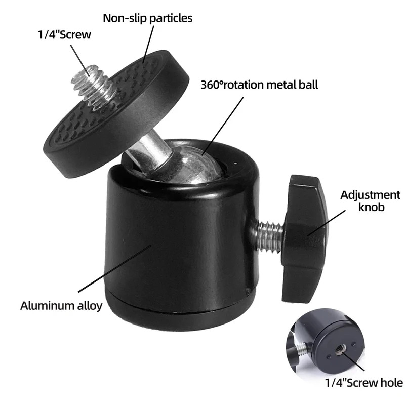 Hot Shoe 1/4 Screw Hole Tripod - Fluid Head Tripod review and price