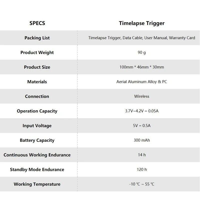 ZEAPON AF-E1 Timelapse Trigger - Timelapse Controller review and price